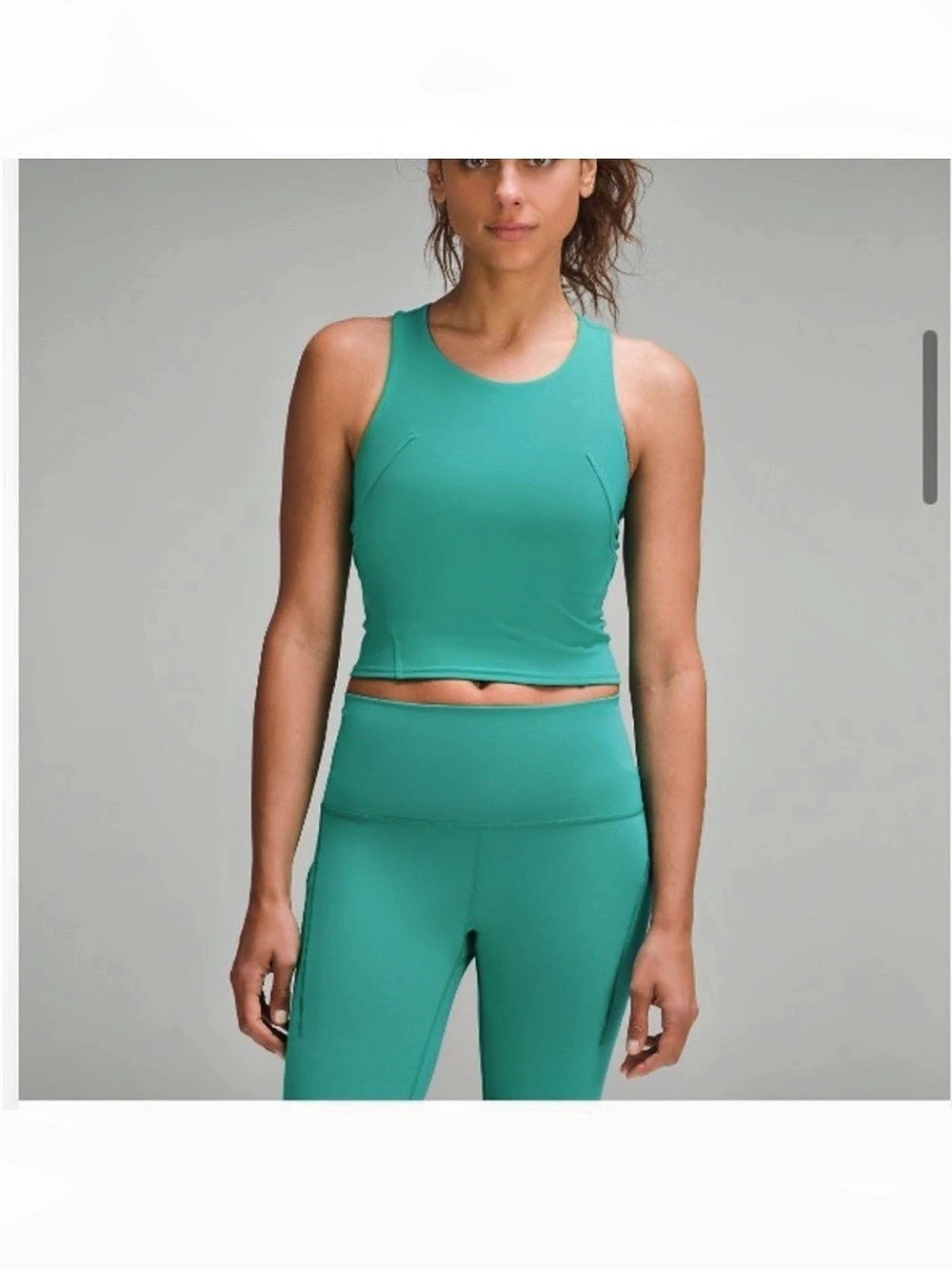 lululemon Wunder Train Racerback Tank Top Green Size 0 Like New
